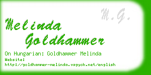 melinda goldhammer business card